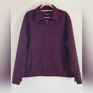 Zara Zippered Pocket Bomber Jacket